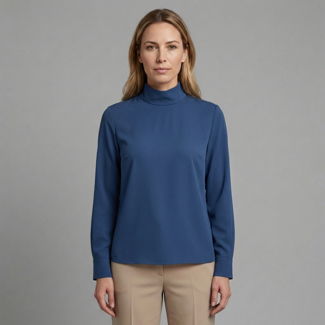 Elena - Elegancka bluzka z golfem