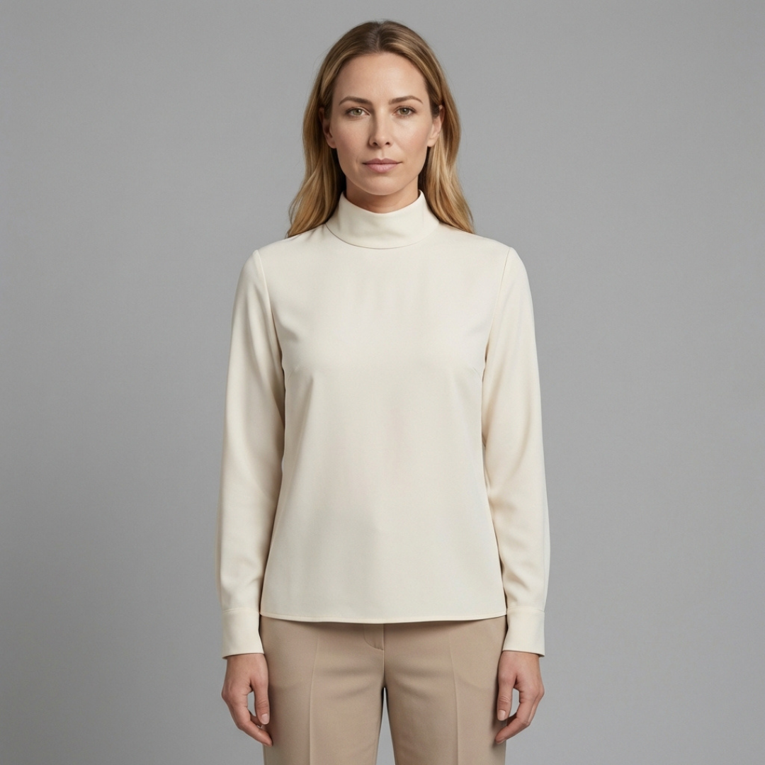 Elena - Elegancka bluzka z golfem