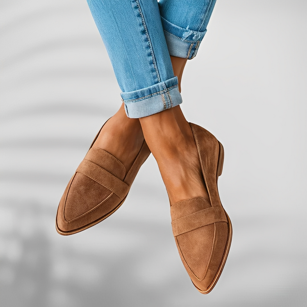Kasia | Damskie Buty Codzienne Skórzane Klasyczne 1