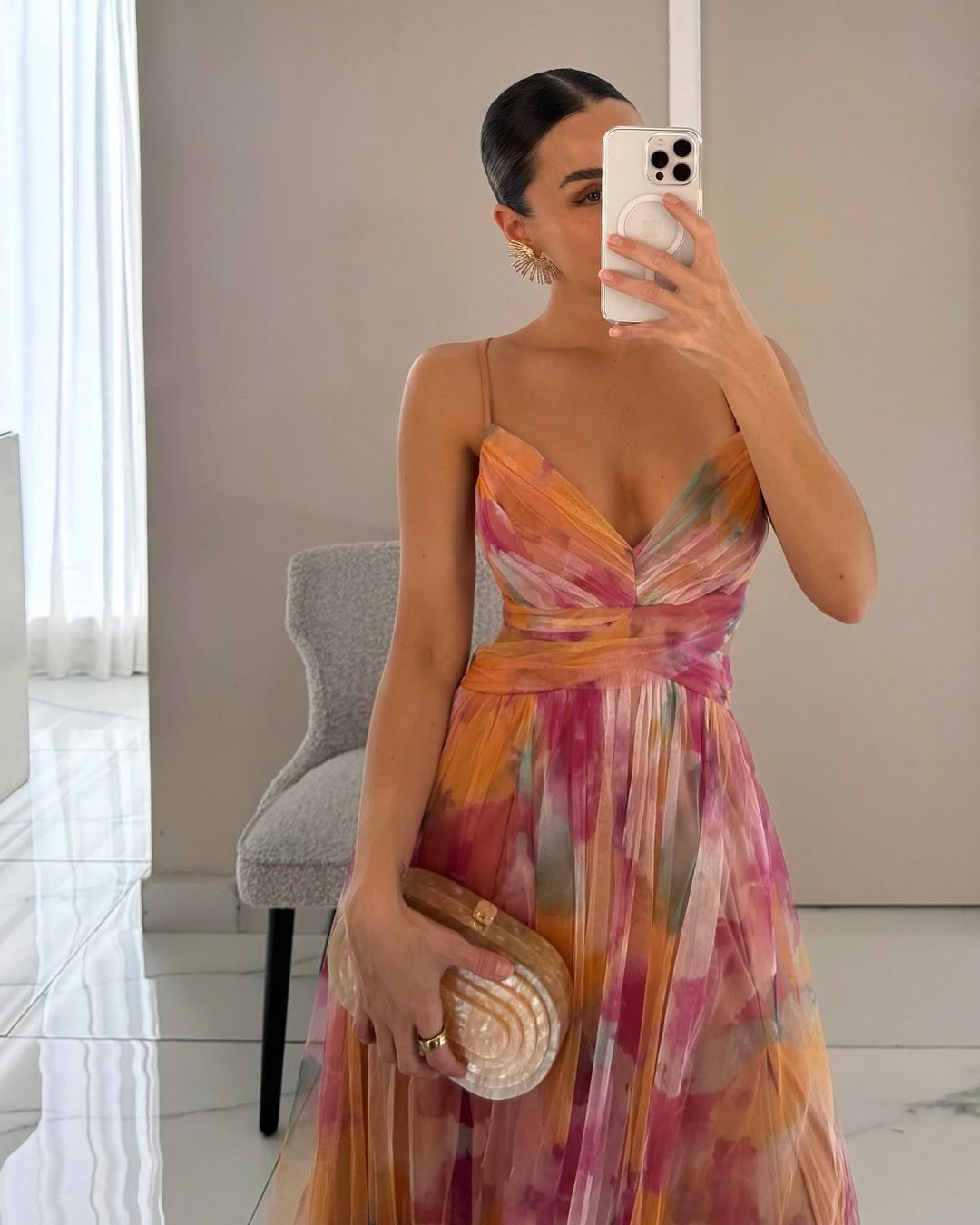 Maja | Damska Sukienka Maxi na Wesele z Odkrytymi Plecami 2